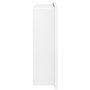 vidaXL Niche de Douche Blanc Mat 32x32x9 cm Acier Inoxydable, Niche de Salle de Bain, étagère de Douche intégrée, Niche Murale d