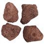 vidaXL Roches Volcaniques, Décoration pour Aquarium, Pierres de Lave pour Plates-Bandes Aménagement des Jardins, 10 kg Rouge 10-