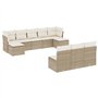 vidaXL Salon de Jardin avec Coussins 10 pcs