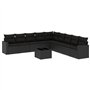 vidaXL Salon de Jardin avec Coussins 10 pcs