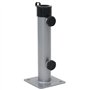 vidaXL Base de Parasol pour mât Ø38/48 mm argenté Acier