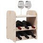 vidaXL Casier à vin avec Panneau supérieur 33x25x37 cm Bois pin Massif, Porte-Verres à vin, casier à vin, casier à vin de Cuisin