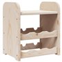 vidaXL Casier à vin avec Panneau supérieur 33x25x37 cm Bois pin Massif, Porte-Verres à vin, casier à vin, casier à vin de Cuisin