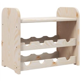 vidaXL Casier à vin avec Panneau supérieur 43x25x37 cm Bois pin Massif