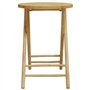 vidaXL Ensemble de Bistro 3 pcs Bambou, Ensemble de Bistro de Jardin, Ensemble de Balcon, Ensemble de Meubles d'extérieur