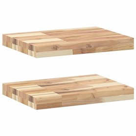 vidaXL Étagères flottantes 2 pcs 40x30x4 cm Acacia Massif Non traité