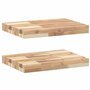 vidaXL Étagères flottantes 2 pcs 40x30x4 cm Acacia Massif Non traité