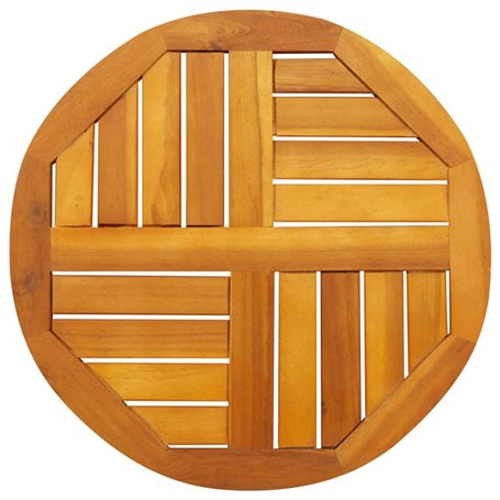 vidaXL Dessus de Table Ø50x2 cm Rond Bois Massif d'acacia