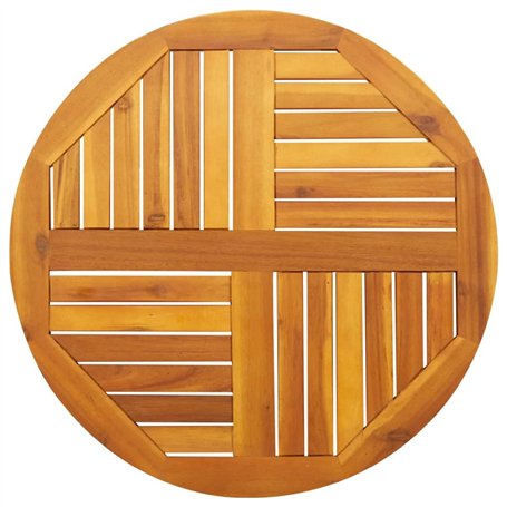 vidaXL Dessus de Table Ø70x2 cm Rond Bois Massif d'acacia