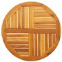 vidaXL Dessus de Table Ø70x2 cm Rond Bois Massif d'acacia