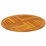 vidaXL Dessus de Table Ø70x2 cm Rond Bois Massif d'acacia, Plateau de Table de Remplacement, Plateau de Meuble en Bois, Plateau 