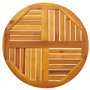 vidaXL Dessus de Table Ø70x2 cm Rond Bois Massif d'acacia, Plateau de Table de Remplacement, Plateau de Meuble en Bois, Plateau 