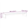 vidaXL Support de Moniteur Marron Miel 100x27x15 cm Bois de pin Solide, Support de Moniteur Double, Support de Moniteur en Bois,