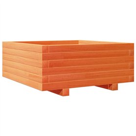 vidaXL Jardinière Cire Marron 60x60x26