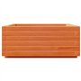 vidaXL Jardinière Cire Marron 60x60x26,5 cm Bois de pin Massif, jardinière d'extérieur, bac à Fleurs, boîte à Plantes, jardinièr