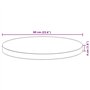 vidaXL Dessus de table rond Ø60x4 cm bois massif d'acacia