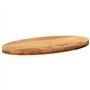 vidaXL Dessus de Table 80x40x4 cm Bois de chêne Massif Ovale