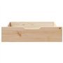 vidaXL Tiroirs sous le lit avec roulettes 2 pcs 65x55x17 cm pin massif, rangement sous le lit, rangement sous le lit avec roulet