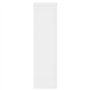 vidaXL Supports pour Plantes 2 pcs Blanc 17x17x60 cm Bois d'ingénierie, Support de Fleurs, Support de Pot de Plante, Support de 