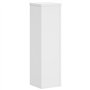 vidaXL Supports pour Plantes 2 pcs Blanc 17x17x60 cm Bois d'ingénierie, Support de Fleurs, Support de Pot de Plante, Support de 