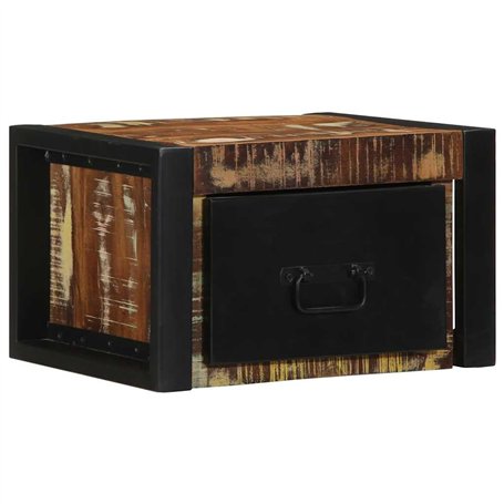 vidaXL Table de Chevet Multicolore 40x35x25 cm Bois de récupération