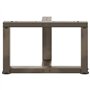 vidaXL Pieds de Table Basse en Forme de T 2 pcs Acier Naturel 50x25x(30-31) cm, Pied de Table, Pied de Table en métal, Pied de M