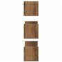 vidaXL Étagères murales 3 pcs chêne Artisanal Bois d'ingénierie