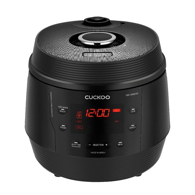 CUCKOO CMC-QAB549S Premium 8 en 1 Multicuiseur ICOOK Q5 avec 10 modes préprogrammés, Noir