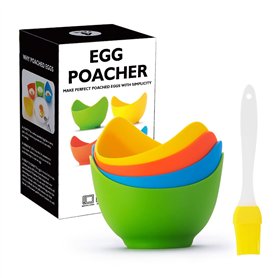XCWTBL Pocheuse à Oeufs En Silicone Cuit Oeuf Micro Onde