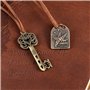 RYMALL Carnet De Voyage A5, Journal Intime, New Cuir Vintage Magique Key String Notebook Journal Blank Agenda Jotter Cahier Cord
