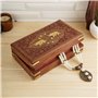 Ajuny Boîte à Bijoux en Bois Faite à la Main pour Femme | Organisateur de Voyage de Stockage Souvenirs Polyvalent Solide | Porte