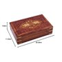 Ajuny Boîte à Bijoux en Bois Faite à la Main pour Femme | Organisateur de Voyage de Stockage Souvenirs Polyvalent Solide | Porte