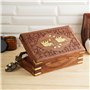 Ajuny Boîte à Bijoux en Bois Faite à la Main pour Femme | Organisateur de Voyage de Stockage Souvenirs Polyvalent Solide | Porte