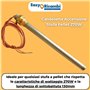 Résistance Bougies Allumage pour poêle à pellets 270 W 140 mm (+/- 2 mm) 130 mm ; diamentro 9,9 mm ; filetage 3/8. Pour AMG Rave