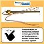 Bougies d’allumage pour poêle à pellets 300 W, 150 mm, 140 mm, diamètre 9,9 mm, filetage 3/8. Pour Ungaro Piazzetta