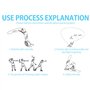 Nouveau Boomerang Kangourou en Forme de V, Boomerang en Forme de V pour Enfants, Adapté à Une Utilisation dans Une Large Zone, D