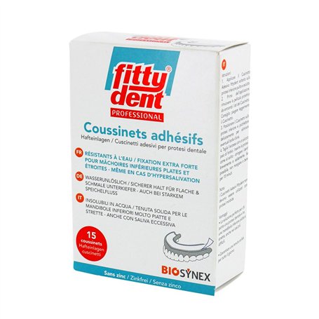 Fittydent Boîte de 15 Coussinets Adhésifs
