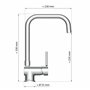 Eisl NI182GACR Futura Robinet d'évier de cuisine