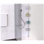 EISL Étagère de douche télescopique avec 4 paniers de douche, sans perçage, accessoires de salle de bain, en acier inoxydable