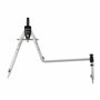 Aristo AR80078 Compas à réglage rapide 9 pièces (compas avec 2 articulations et de nombreux accessoires, porte-mine avec mines d