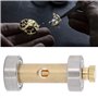 Brrnoo Guide D'affûtage de Tournevis à Eau en Cuivre, Outil de Réparation D'affûteur de Tournevis de Montre-Bracelet pour Le Meu