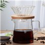carafe en verre isolée Carafe transparente isolée pour jus de thé et eau de café(