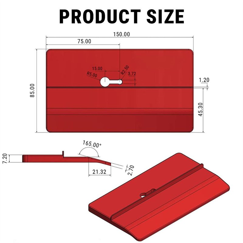 Image secondaire de Uadme Plaque de Positionnement de Plafond, Plaque de Fixation de Plaque de Plâtre Supportant, 2 Pièces Plaque de Montage au Plaf