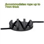 OUKENS Taquet d'ancre, Taquet d'ancre Zig Zag pour Accessoires de Bateau de pêche Marin de Pont de canoë de Kayak