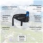 BLACK CREVICE Porte-Boisson I Ceinture de Marche avec Gourde intégrée 0,5 l I Compartiment Principal avec Poche en Plus pour Acc