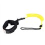 Laisse de Planche de Surf Robuste Planche Flexible enroulée, Laisse de Planche, pour Bodyboard(Yellow)