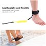 Laisse de Planche de Surf Robuste Planche Flexible enroulée, Laisse de Planche, pour Bodyboard(Yellow)