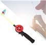 Canne et Moulinet Combo, 2 pièces Canne à pêche, Canne à pêche au Crabe, 13.3in Portable pour la pêche sur Glace Enfants pêche,