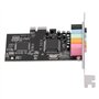 ASHATA Carte Son PCI Express, Carte Adaptateur Stéréo PCI-E 5.1, Puce CMI8738 6 Canaux, Prise en de 7, pour Ordinateur de Bureau