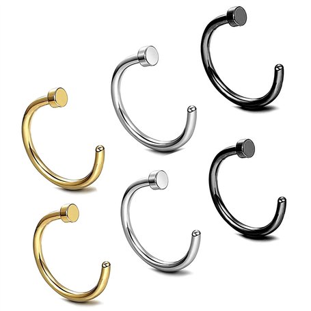 Zeayebsr 6 Pièces Nez Bague À Lèvres Piercing Corps
